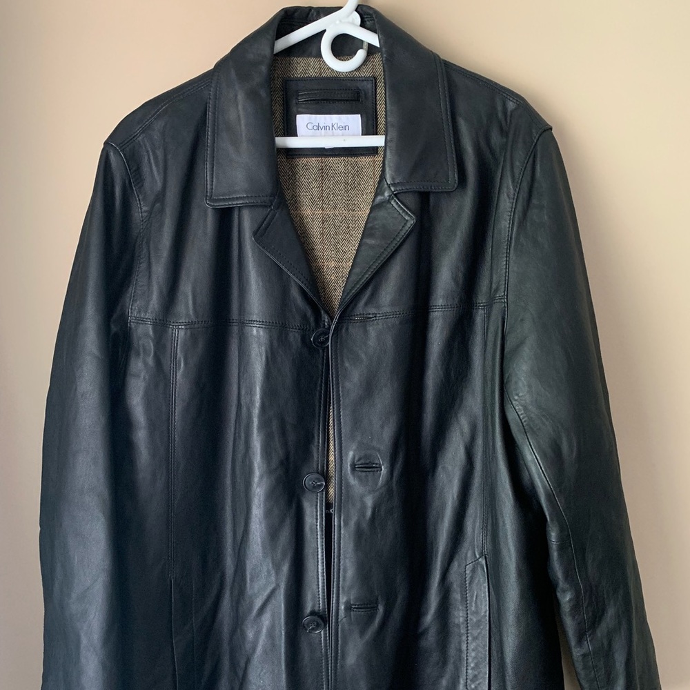 Calvin Klein XL Leather Jacket